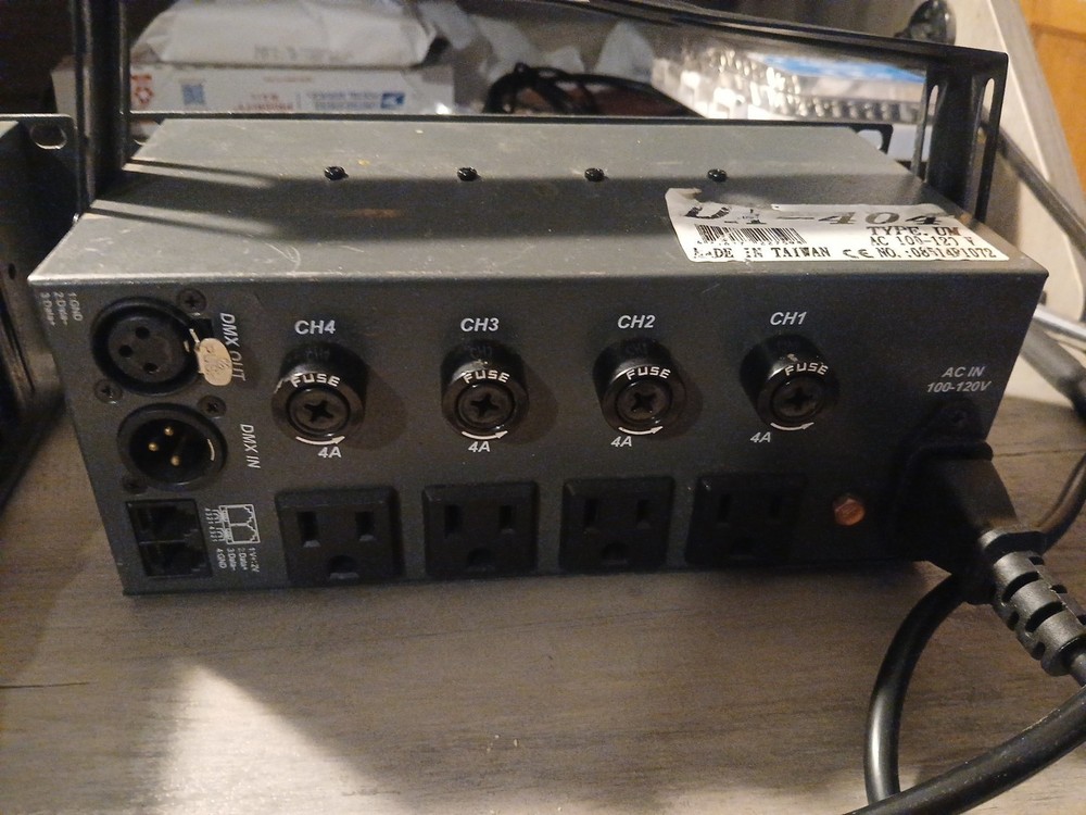 Two MBT DX-404 4 CHANNEL DIMMER PACK TESTED