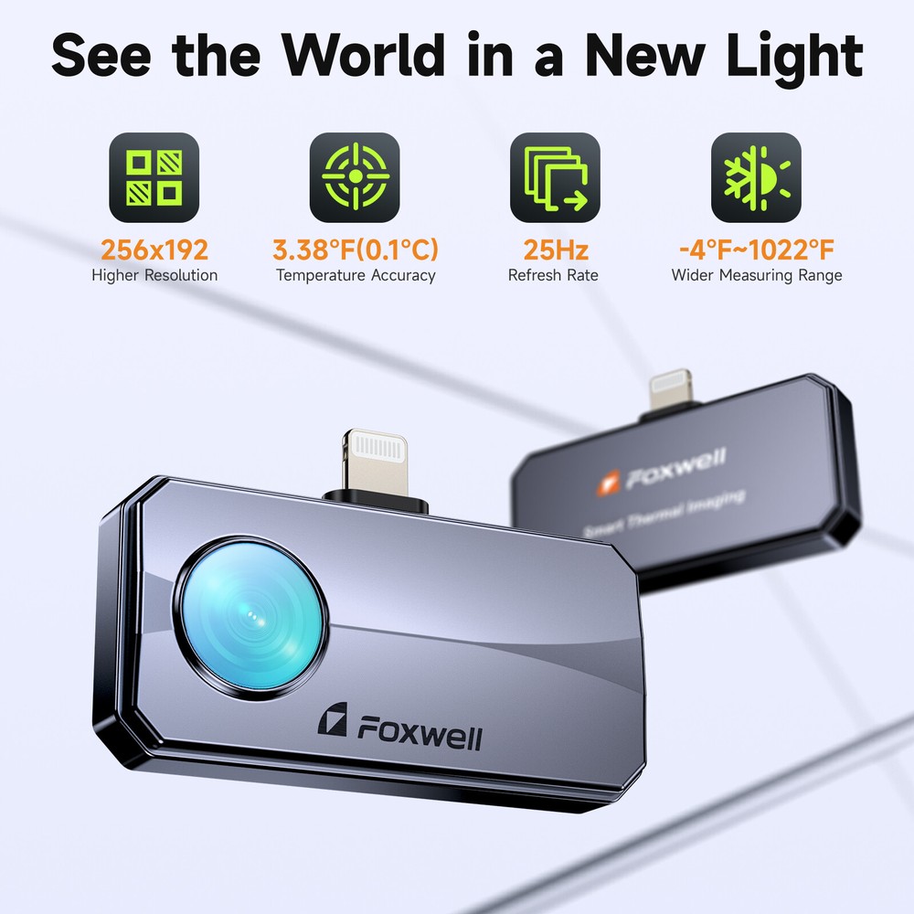RT100 Thermal Imaging Camera for Android 256x192 IR Resolution 25Hz Refresh Rate