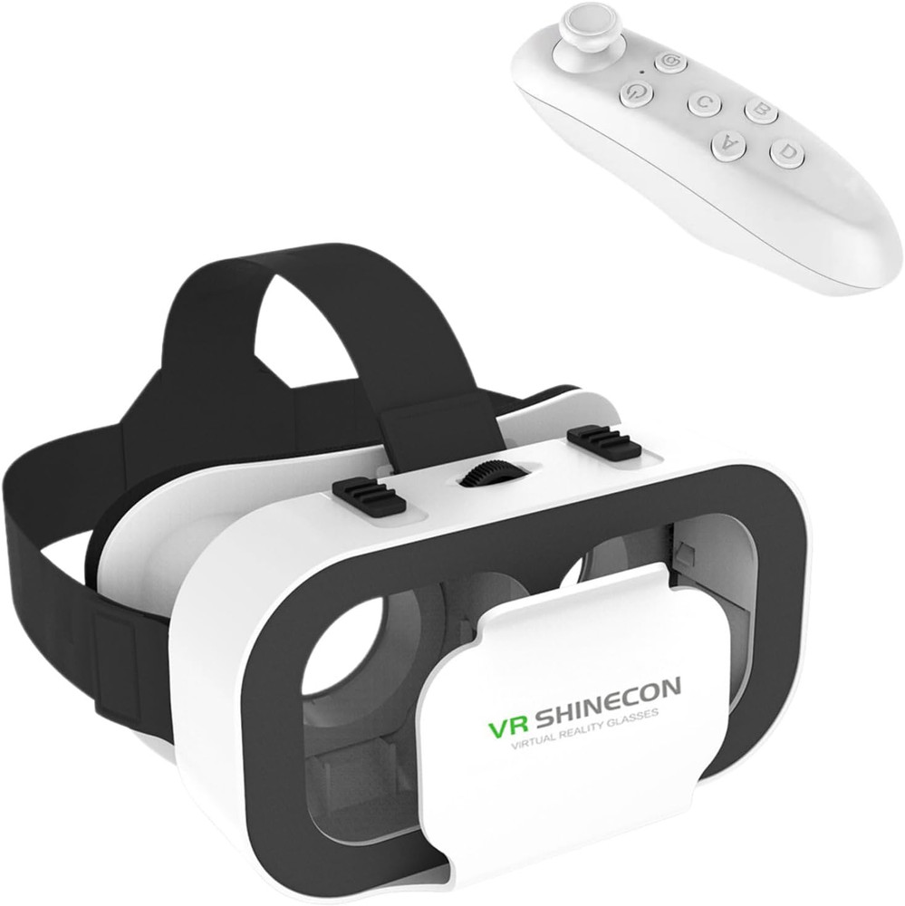 VR Glasses Virtual Reality Headset Compatible with Iphone and Android Adjustable