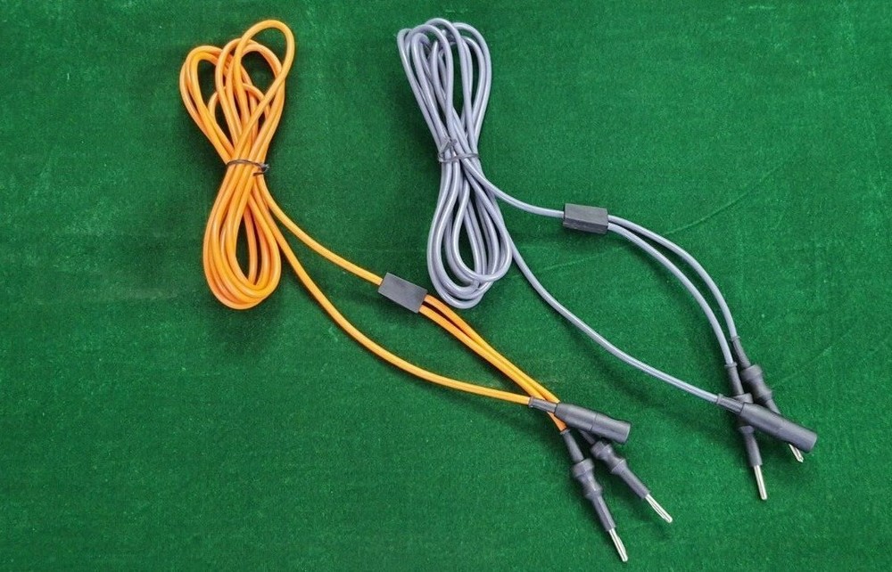 2pc Laparoscopic Bipolar Cable Endoscopy Laparoscopy Surgical Instruments