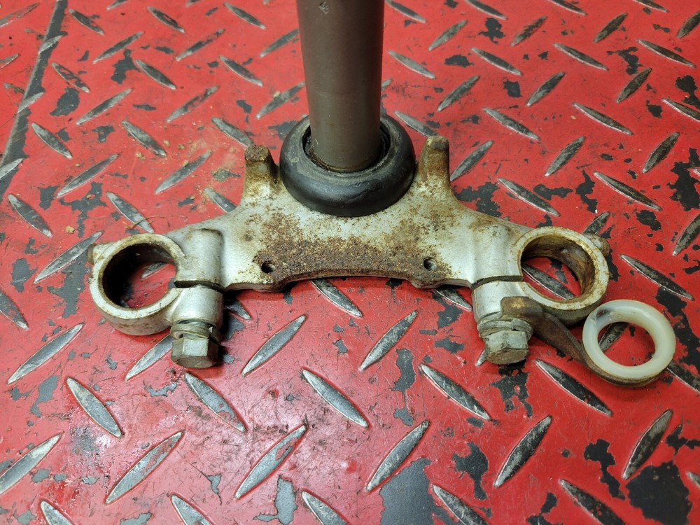 1986 Suzuki DS80 Lower Triple Tree Assembly