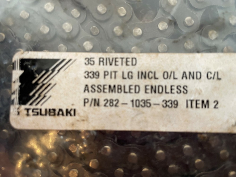 35 RIVETED UST TSUBAKI ROLLER CHAIN 339 PITCHES