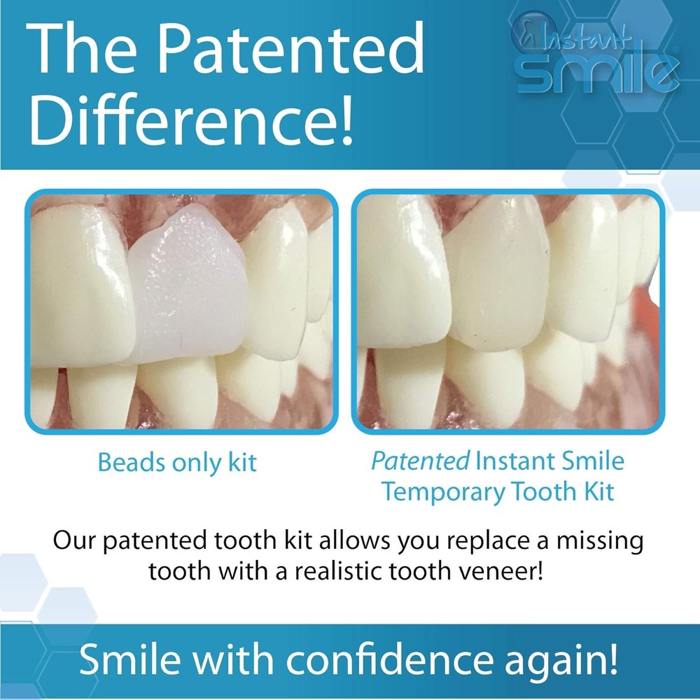Complete Your Smile Temporary Tooth Replacement Kit - Replace a Missing Tooth...