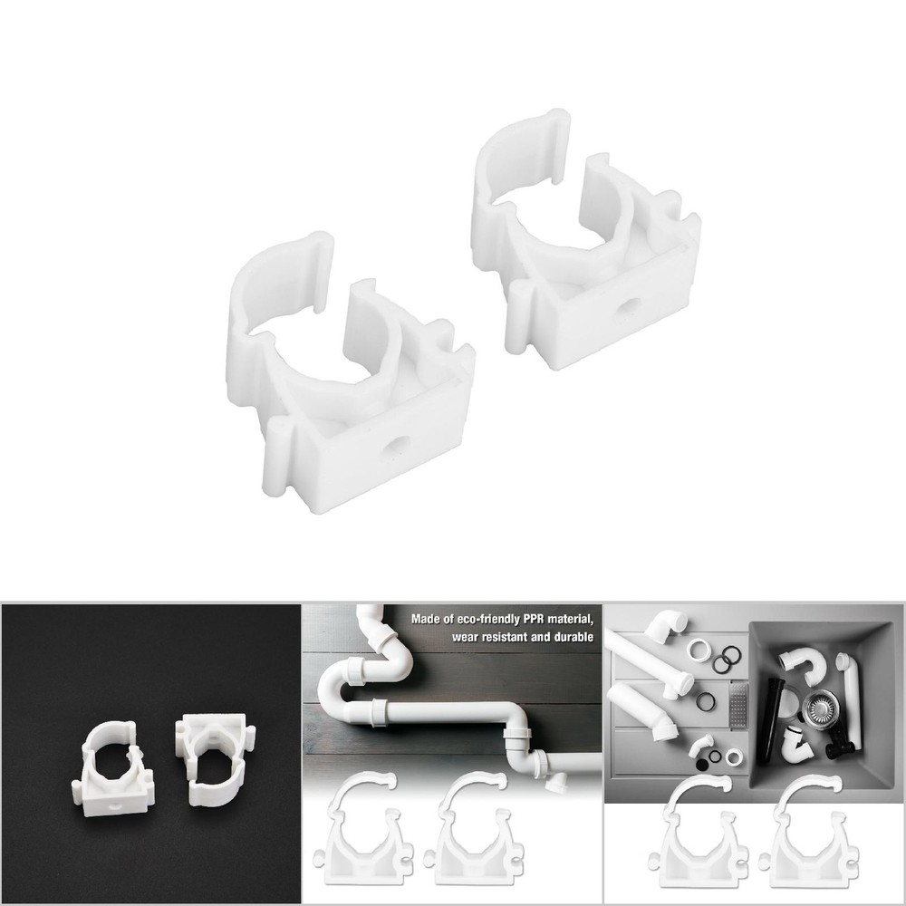 20pcs Plastic Pipe Clamp Durable Water Pipe Fixed Buckle For Plumbing Popular