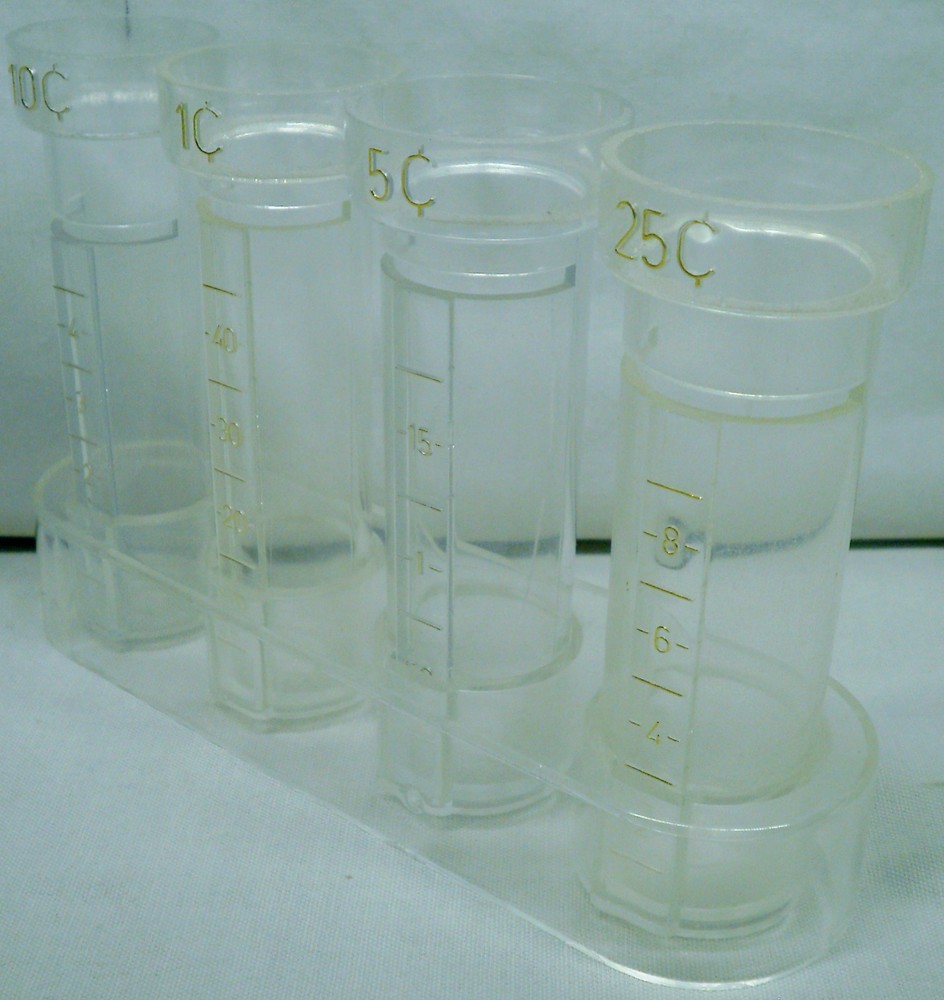 Vintage Plastic Coin Counter Set