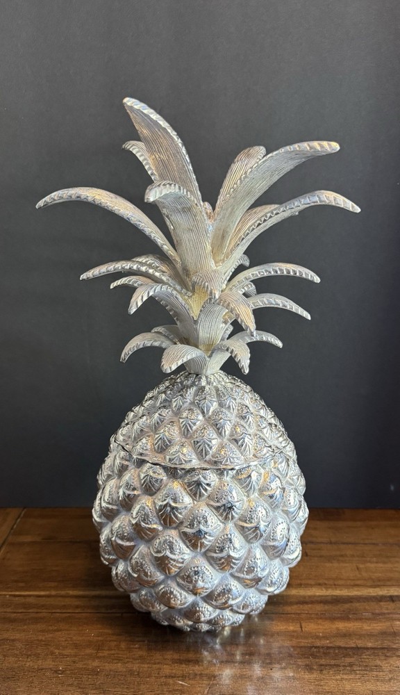 Lunt Silversmiths Silver Plated Pineapple Ice Bucket Storage Jar Container