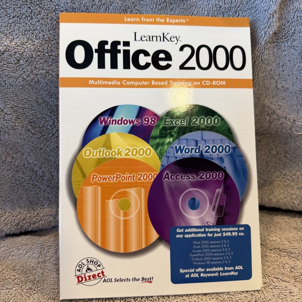 OFFICE 2000 MULTIMEDIA COMPUTER BASED TRAINING ON CD-ROM BY LEARNKEY - NEW