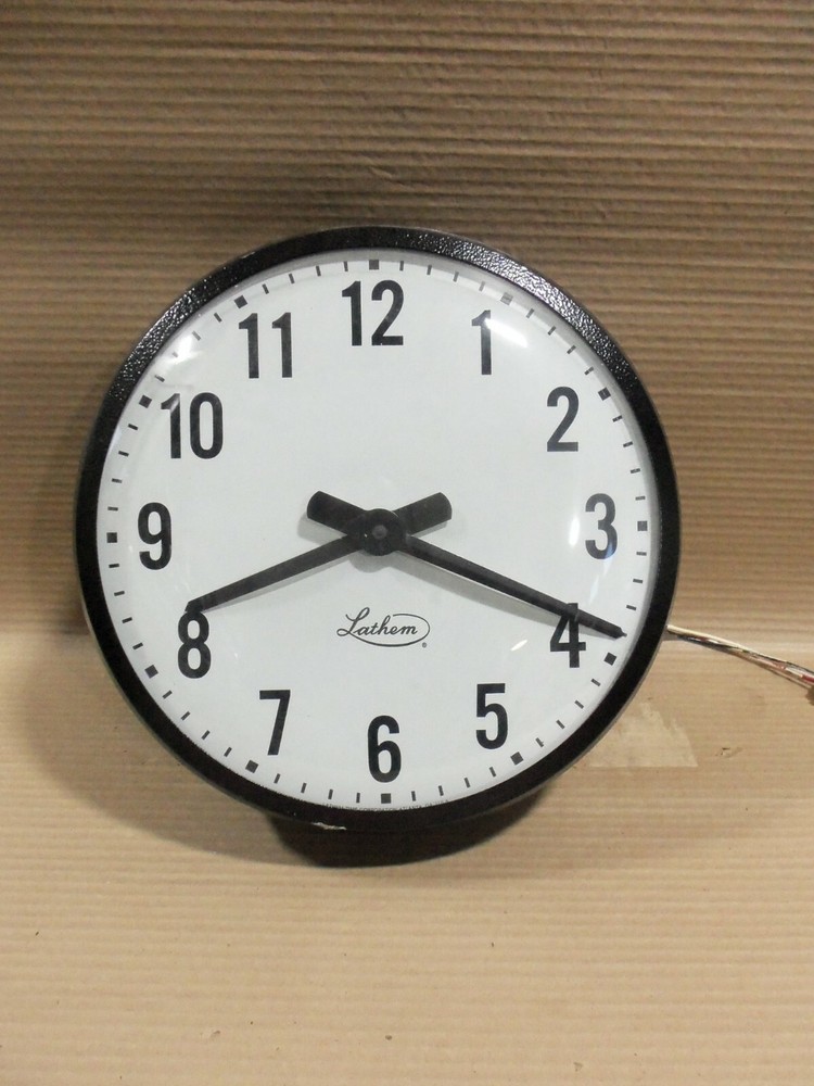 Lathem ISC12RFA Round Wall Clocks 13.5"