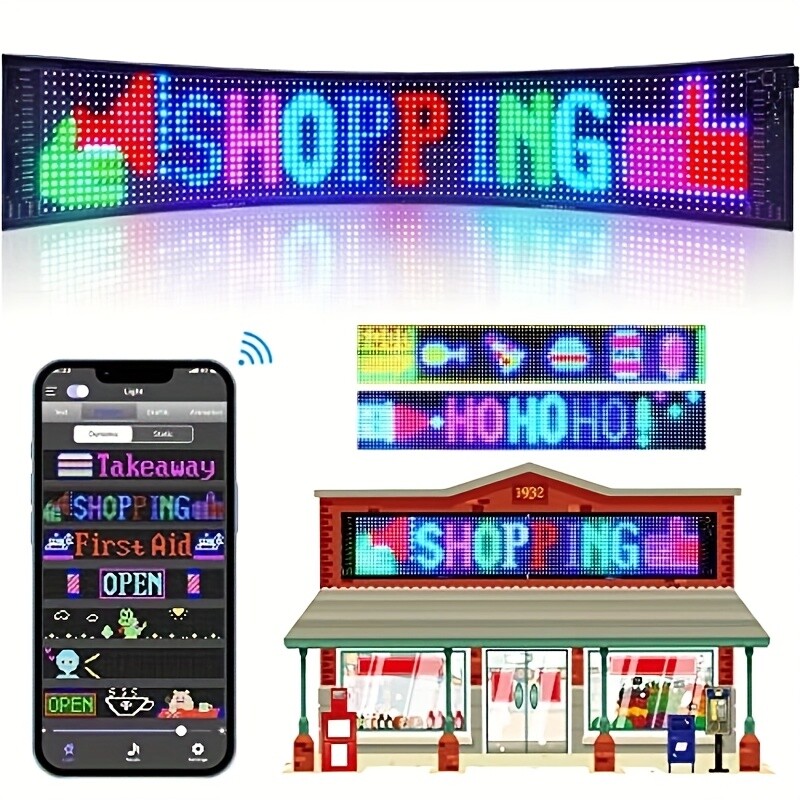 16x96 Flexible LED Windshield Display: Ideal for Clear In - Car Visuals