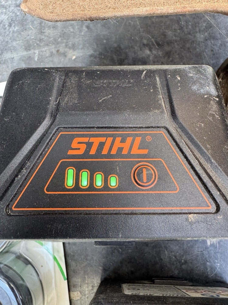 STIHL FSA 57 Electric String Trimmer Weed Eater Tool Two Batteries Charger Etc