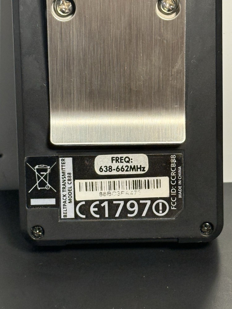 Samson CR88 Wireless Receiver w/samson cb88 transmitter & headset - Works Great!