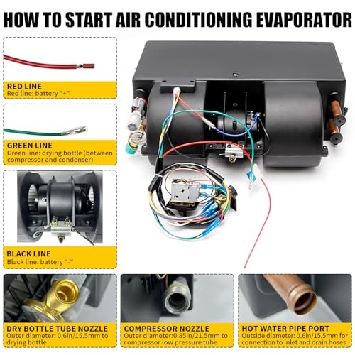 A/C 12V Air Conditioning Evaporator Assembly Unit, Heating & Cooling