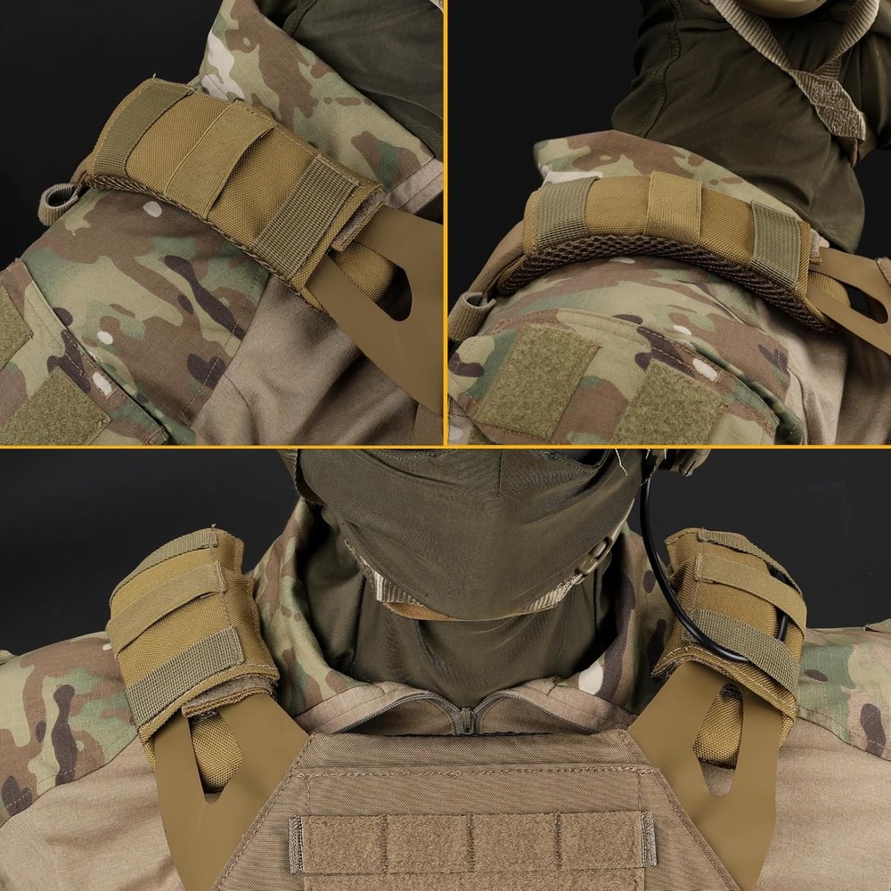 Tactical Plate Carrier Shoulder Pads, 2 Pack Shoulder Strap Pad Backpack Strap C