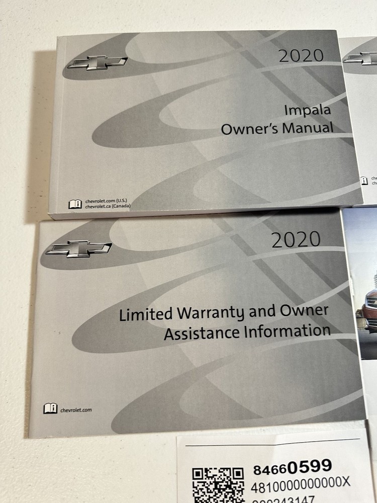 2020 Chevrolet Impala Owner's Manual Set