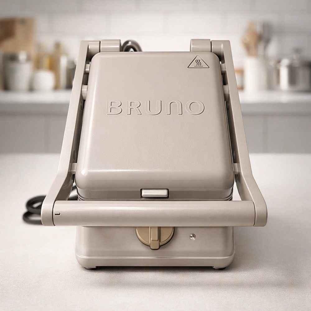 BRUNO Grill Sand Maker Single Hot Sandwich Maker BOE083-GRG w/ Timer Tested