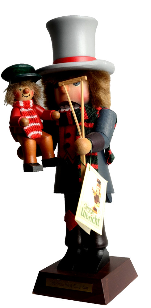 Christian Ulbricht Bob Cratchit w Tiny Tim 16" Nutcracker LE 2097/6000 EUC