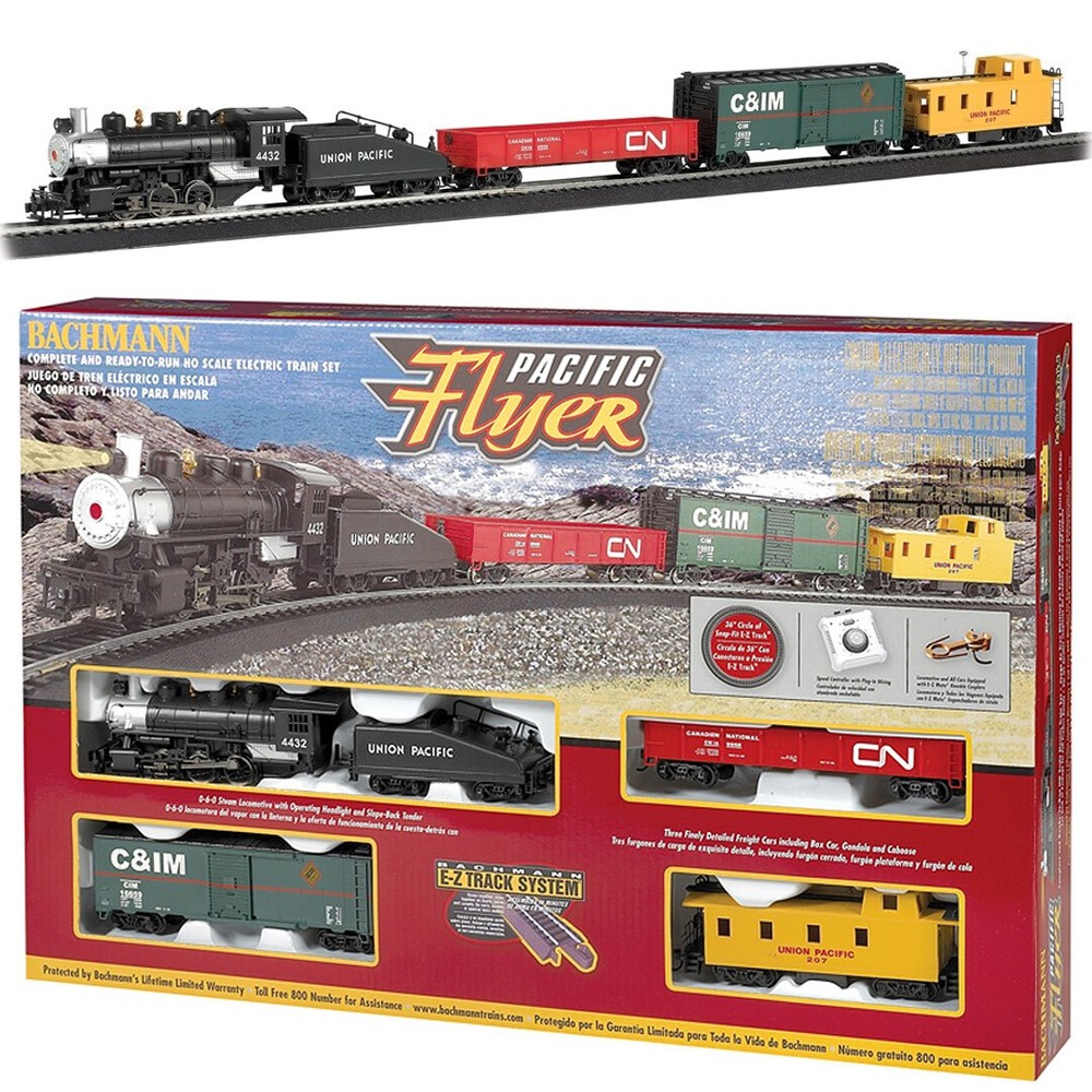 Bachmann 00692 Pacific Flyer Starter Electric Train Set HO Scale