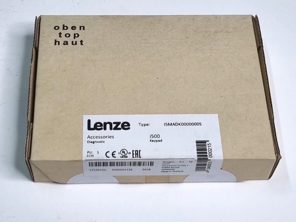 I5MADK0000000S | Lenze | Keypad Interface Module, I500 Keypad New.