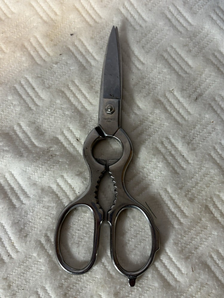Brushed Stainless Kitchen Shears Pull Apart Made In Italy