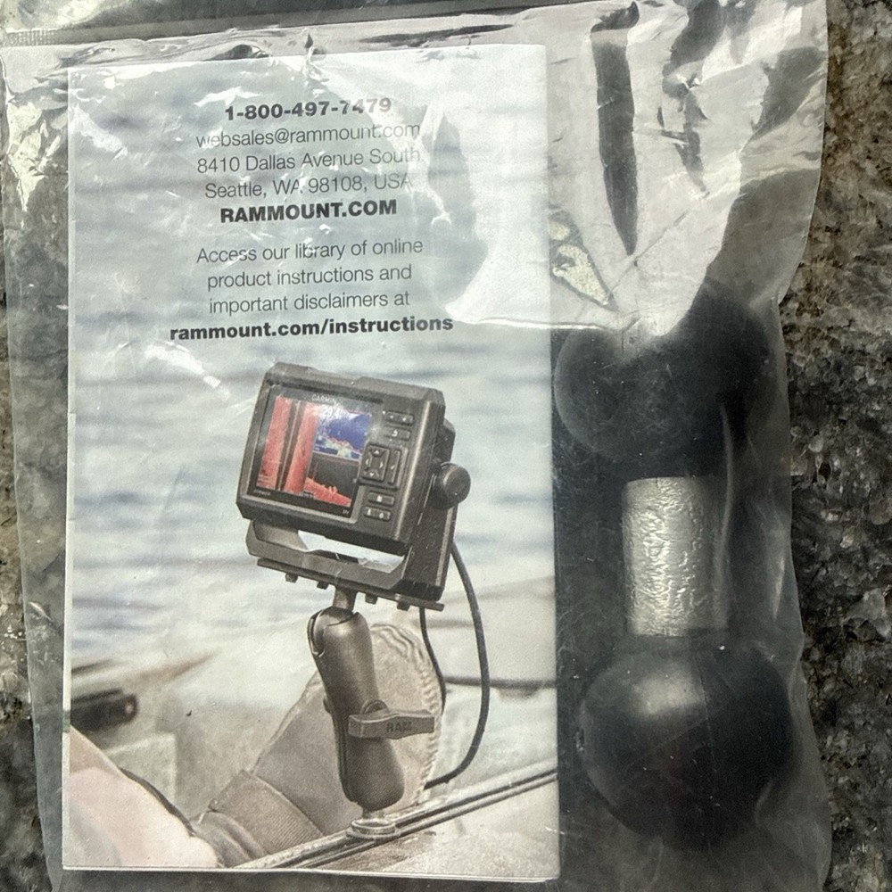 RAM Mounts Double Ball Adapter - Black (RAM-B-230U) OEM