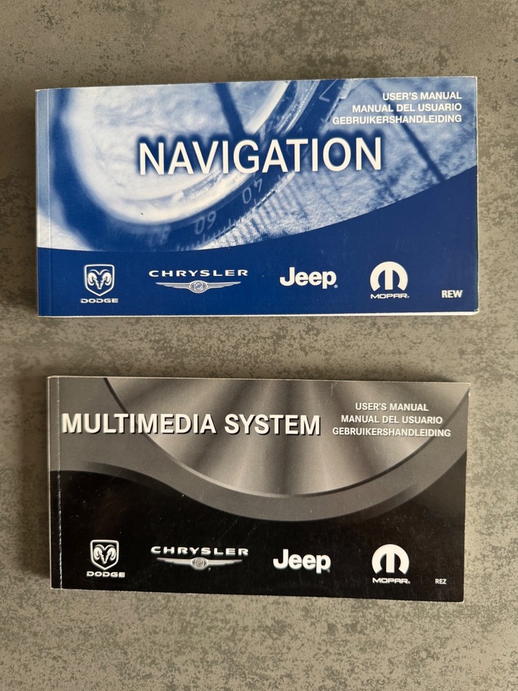 Chrysler Jeep Dodge Navigation & Multimedia System Users Manuals Original