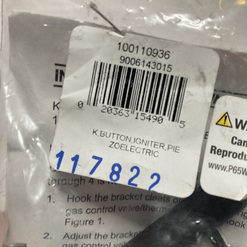 100110936 - K,PIEZOELECTRIC IGNITER BUTTON