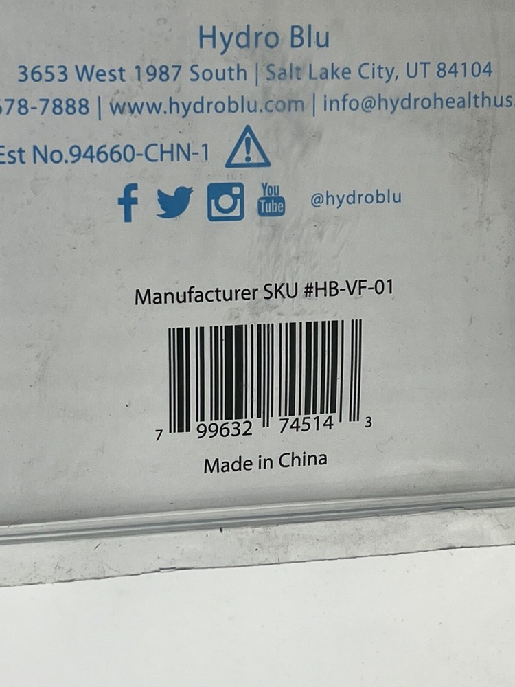 (QTY2) HydroBlu Versa Flow Inline Water Filter HB-VF-01