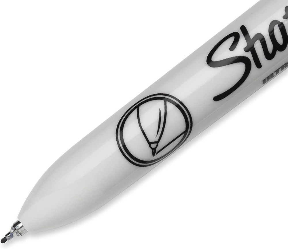 SHARPIE Retractable Permanent Markers, Ultra Fine Point, Black, 2 Count
