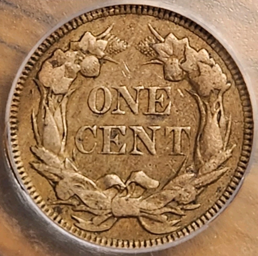 1857 Flying Eagle Cent ICG AU50 #3793