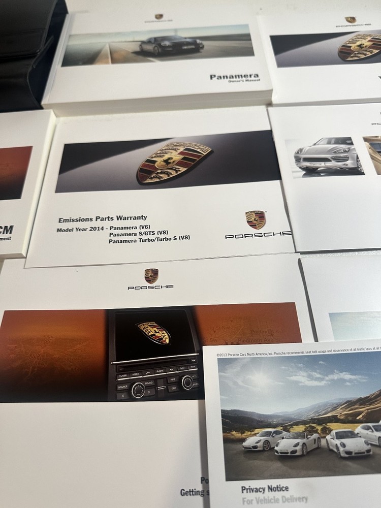 Porsche Panamera Owner Manual Set 2014
