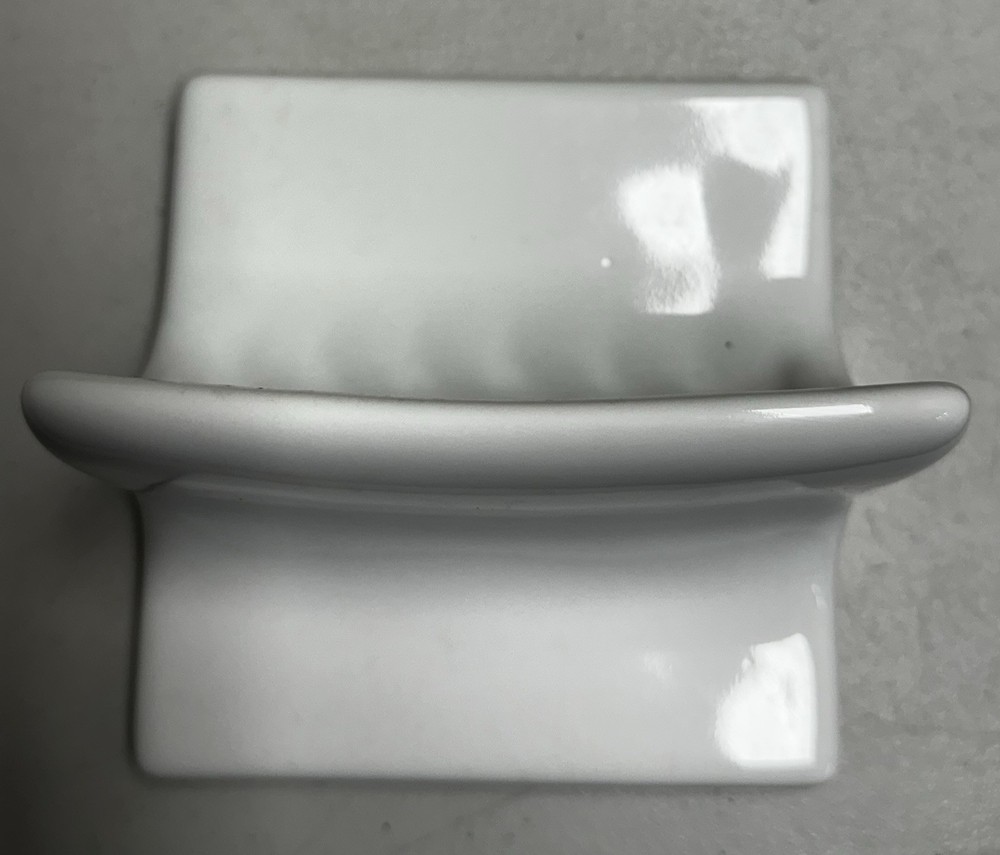 Lenape Ceramic Soap Dish Thin Set Installation White Ceramic