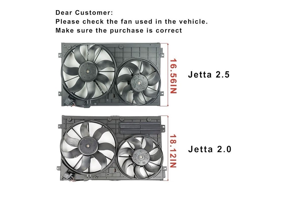 622830 620-805 Engine Radiator Condenser Cooling Fan Assembly Replacement