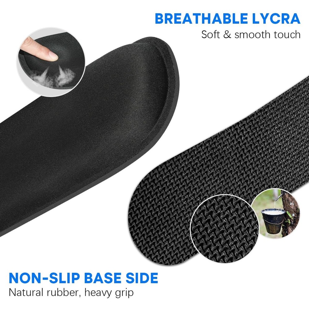 Keyboard Wrist Rest Pad 2 Pack, Memory Foam Computer Keyboard Pad, Easy Typin...