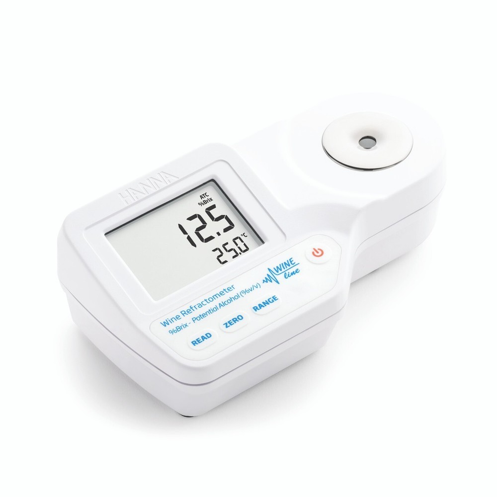 Digital Refractometer for % Brix and Potential Alcohol (% V/V) Analysis in Wine