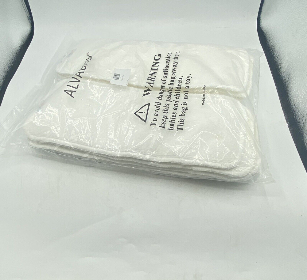 AlVABABY 10pcs Cloth Diaper Inserts 5-Layer Inserts Reusable Liners White NEW