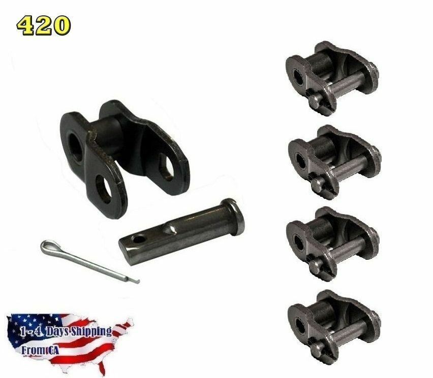 4-PIECES #420 Offset Link1/2 Link, Half Link, Crank Link, Motorized Bicycle
