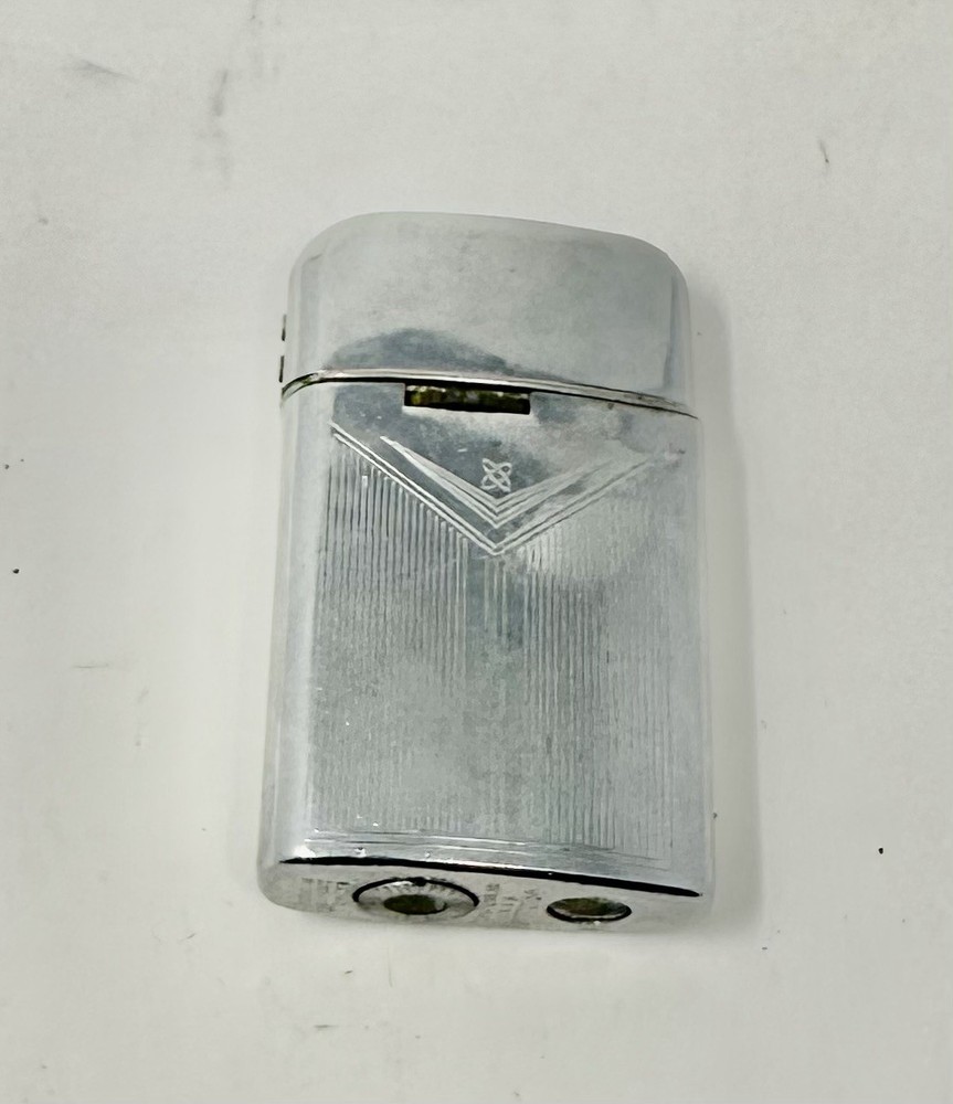 Ronson Varaflame Windlite Chrome Cigarette Lighter Needs Butane Sparks