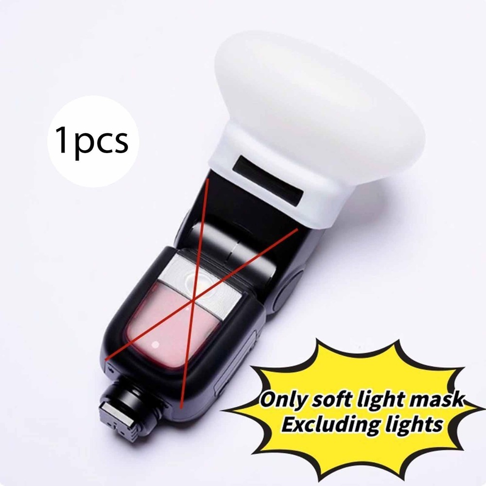 Soft Light Diffuser Flash Cap White Photo Accessory Lampshade Professional