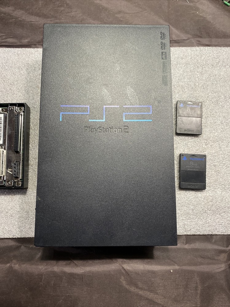 PlayStation 2, Controller, Two 8MB Cards, Network Controller, & Cables