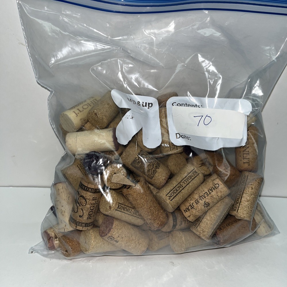 Lot 70 Wine Corks Used Crafting