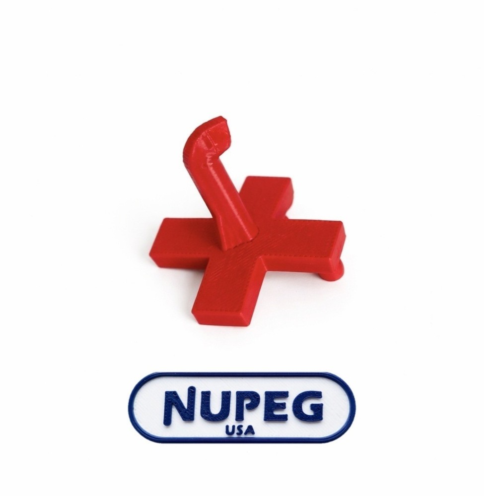 Peg Board Hooks Red X Hook x12 NUPEG