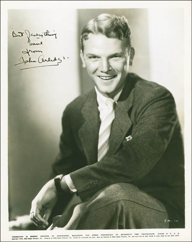 JOHN ARLEDGE - INSCRIBED PHOTOGRAPH SIGNED