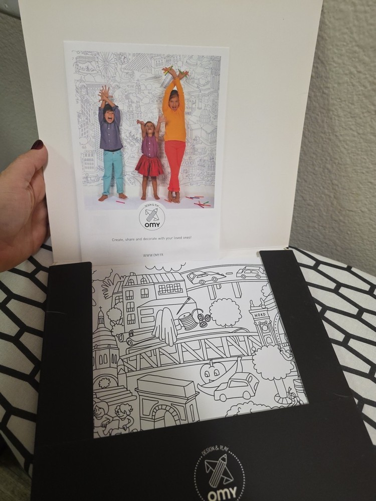 OMY Pocket Coloring Map - My Paris