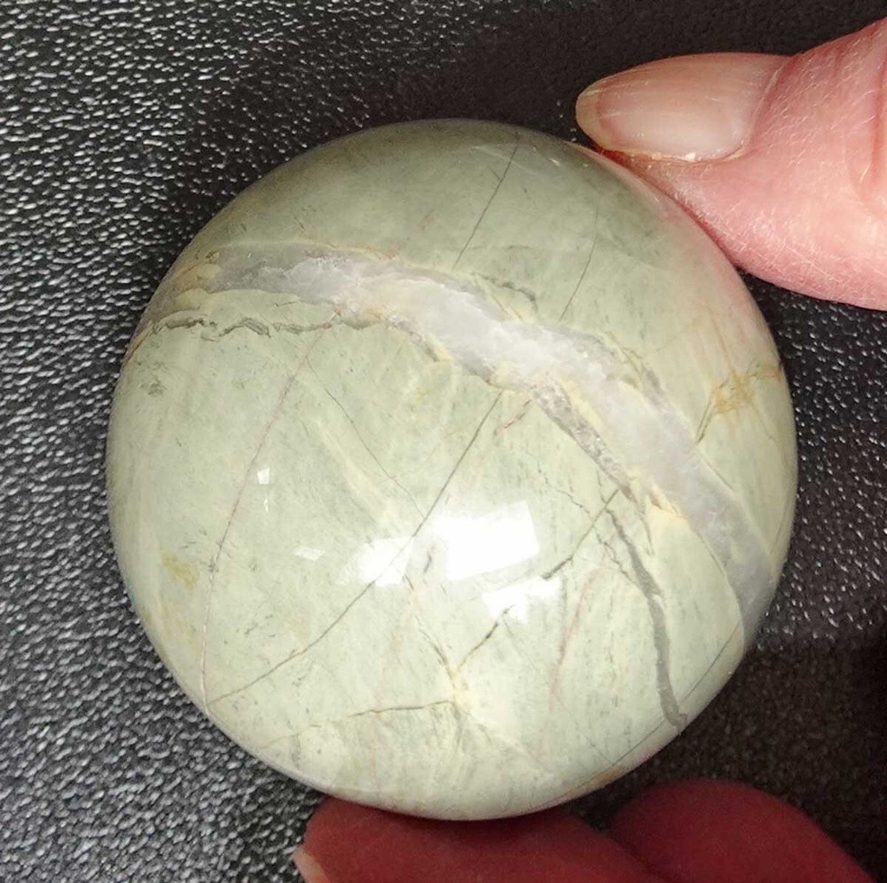Silver Leaf Jasper 35mm Sphere sc781b