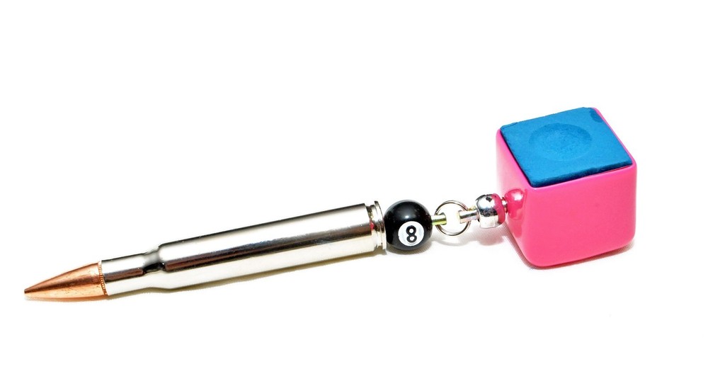 Silver Bullet Pocket Chalker Pool Billiard Cue Accessory PINK