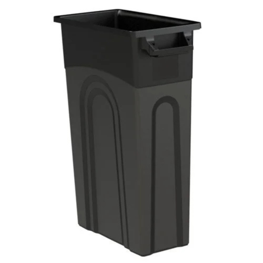 Hyper Tough 23 Gallon Heavy Duty Plastic Highboy Garbage Container, Black New