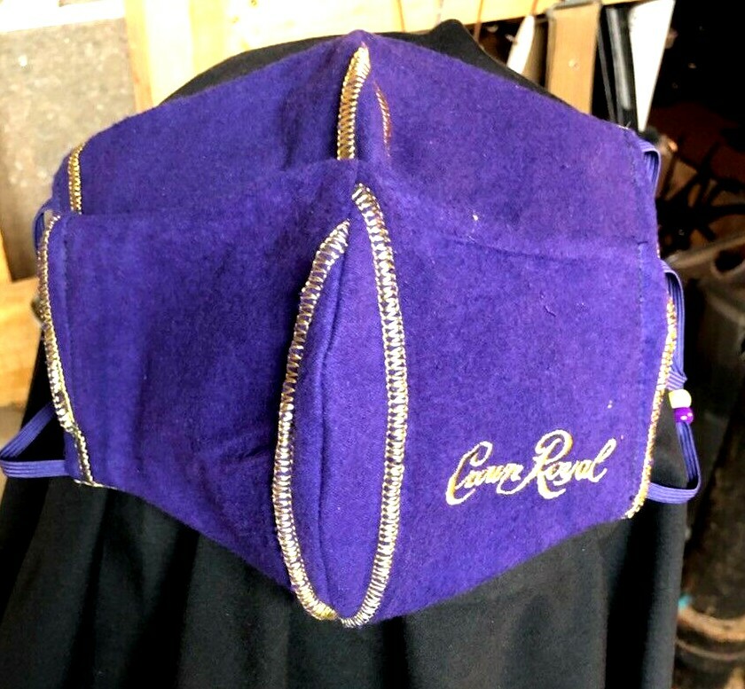 ***Crown Royal Original***  REVERSIBLE Cotton Face mask (handmade)