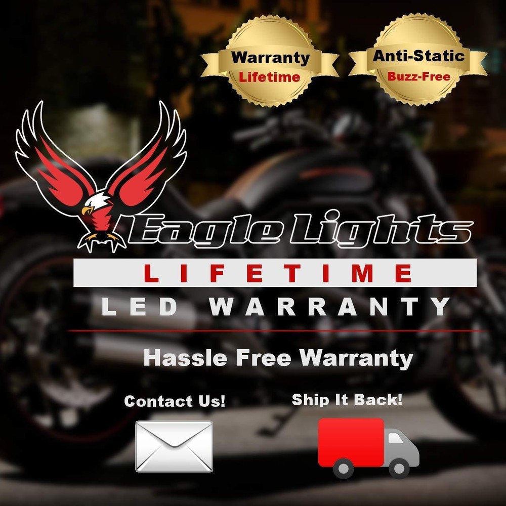 Eagle Lights 7" Complex Reflector LED Headlight w/ Passing Lights Harley Indian