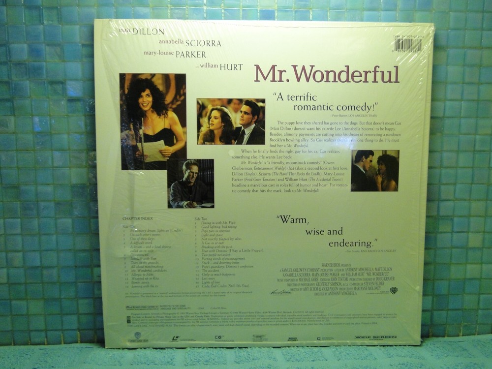 Mr. Wonderful Laserdisc -EXTRA LDs SHIP FREE