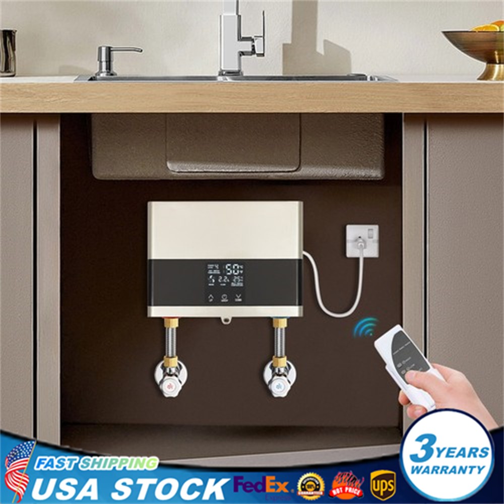 Electric Tankless Water Heater 4000W 110V Constant Temperature Instant Hot Water